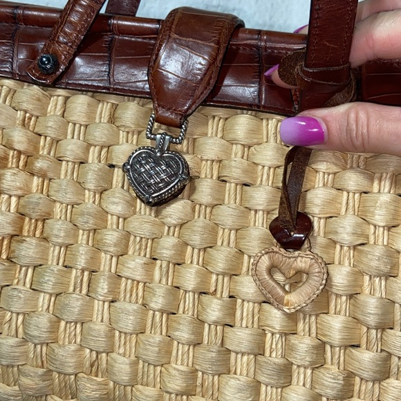 RARE vintage Brighton Woven “Ruth” straw natural  bag - Picture 7 of 16